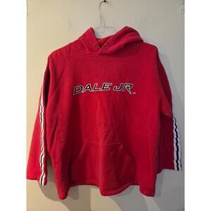 Dale Earnhardt Jr Winner's Circle Men's Red Vintage Hoodie Large